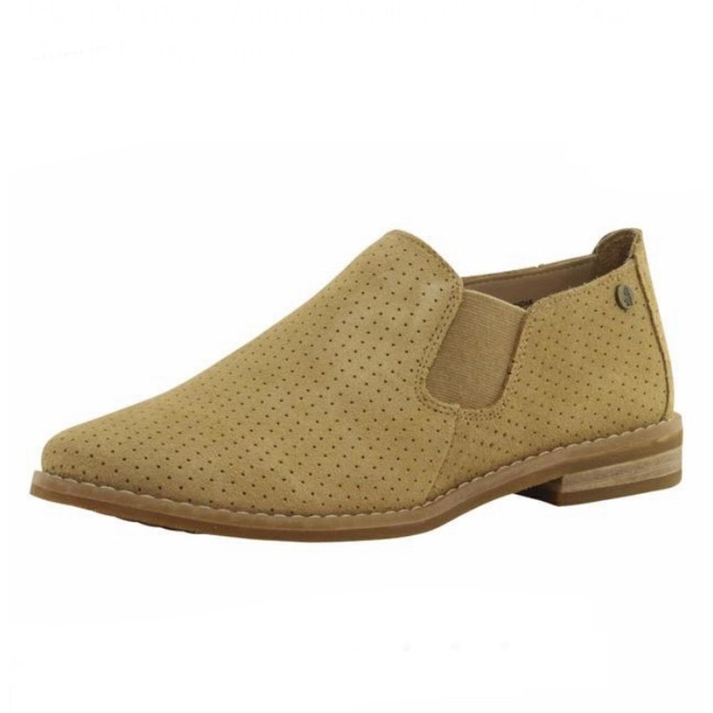 NEW Hush Puppies Women's Analise Clever Perforated Suede Loafers